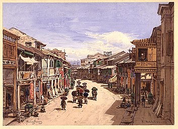 畫家筆下1865年的皇后大道中