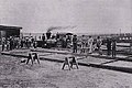 Slavnostní otevření železnice vybudované firmou A. Koppel v Peru, cca 1900