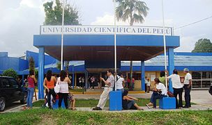 Universidad Científica del Perú ubicada en el Distrito de San Juan Bautista, Iquitos Sur.