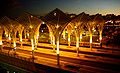 Station Oriente de nuit à Lisbonne