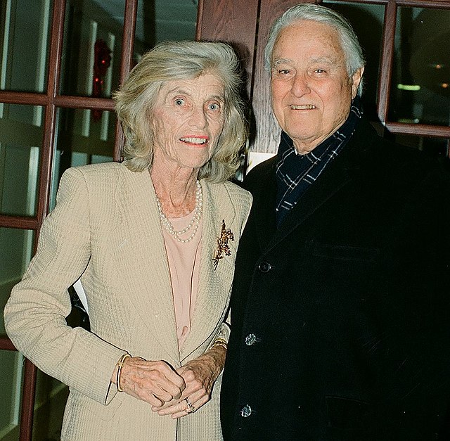Shriver and husband, Sargent, in 1999