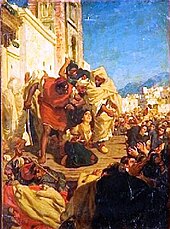 "Execution of a Moroccan Jewess (Sol Hachuel)", a painting by Alfred Dehodencq Execution of a Moroccan Jewess by Alfred Dehodencq.jpg