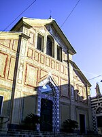 Facciata della chiesa di S. Francesco d'Albaro a Genova, novembre 2008.jpg