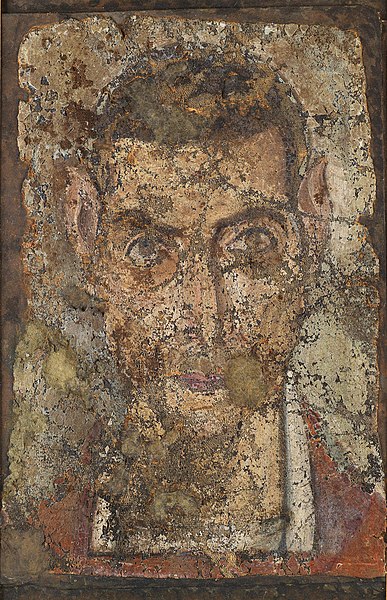 File:Fayum mummy portrait, male (circa A.D. 200-250), Bonhams.jpg