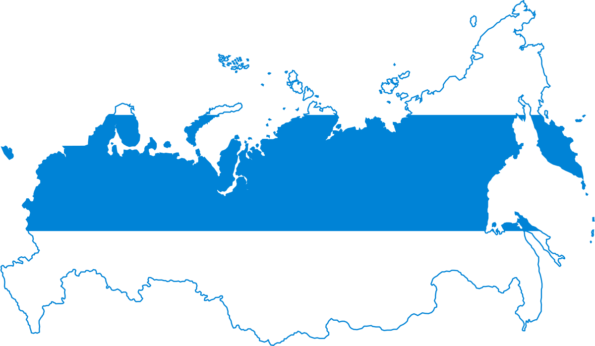 White Blue White Free Russia Flag