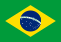 Primera bandera de la República Federativa del Brasil (28 de mayo de 1968 al 11 de mayo de 1992).