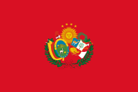 Flaga Konfederacji Peruwiańsko-Boliwijskiej