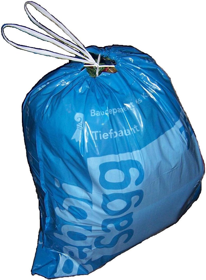 Blue Garbage Bag, Dustbin Bag, Trash Bag