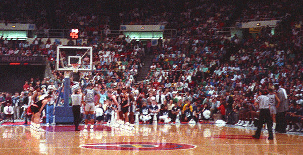 Georgetown playing Princeton in the first round of the 1989 NCAA tournament