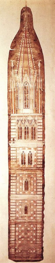 Giotto di Bondone - Design sketch for the Campanile - WGA09366.jpg