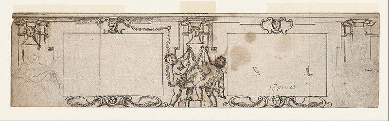 File:Giovanni Francesco Romanelli - Project for Carved Panelling - Google Art Project.jpg