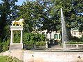 Lion Fountain with palace