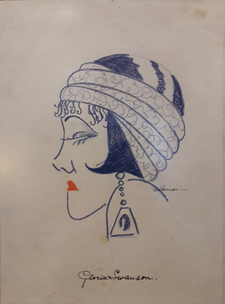 Drawings of Gloria Swanson, by the most notable female artist of Serbian modernism – Milena Pavlović-Barili