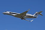 Gulfstream G650 departs Bristol 23rdAug2014 arp.jpg