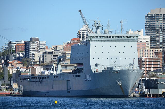 HMAS Choules, previously RFA Largs Bay, was sold to the Royal Australian Navy following the SDSR.