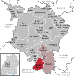 Haiterbach - Localizazion