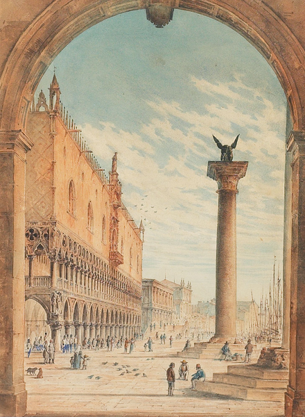 File:Harald Conrad Stilling - Parti fra Venedig - 1851.png