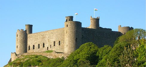 Harlech Castle from below (CBO)