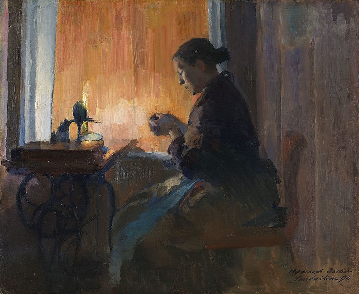 File:Harriet Backer - By Lamp Light - NG.M.02323 - National Museum of Art, Architecture and Design.jpg