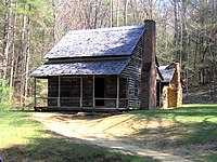 The home of Henry Whitehead and Matilda Shields, near Chestnut Flats Henrywhiteheadcabin1.jpg