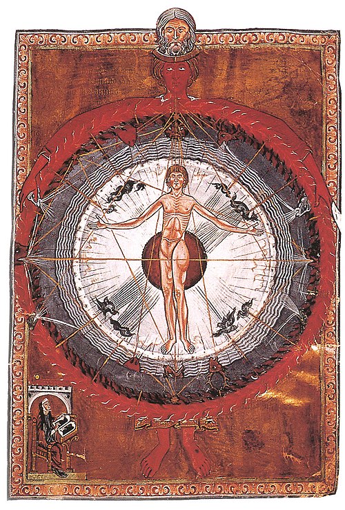 Liber Divinorum Operum, or the Universal Man of St. Hildegard of Bingen, 1185 (13th-century copy)