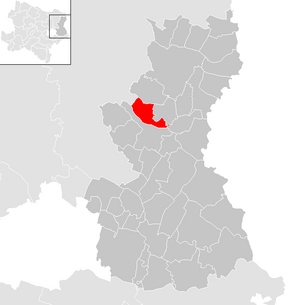 Lage der Gemeinde Hohenruppersdorf im Bezirk Gänserndorf (anklickbare Karte)