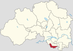Location of Huilongguan Subdistrict within Changping District
