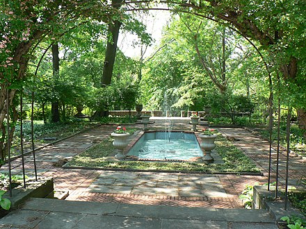 The Hungarian Cultural Garden among the Cleveland Cultural Gardens in Cleveland's Rockefeller Park
