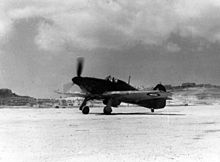 A Hawker Hurricane of 261 Squadron at RAF Ta Kali in 1941. Hurricane 261 Sqn RAF at Ta Kali 1941.jpg