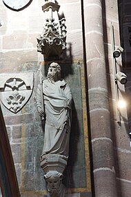 Heiliger mit Stifterwappen, Lorenzkirche