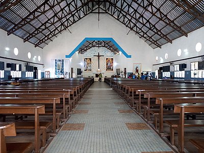 Intérieur de l'église Sait Joseph de Ouidah. Photographe : Adoscam