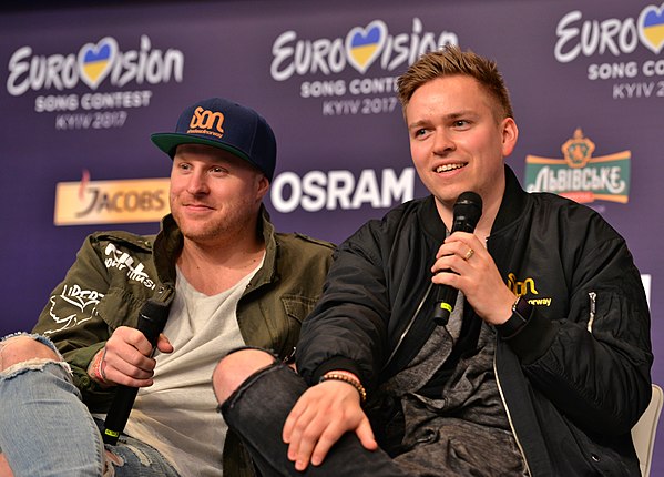 Jowst (right) and Aleksander Walmann during a press meet and greet