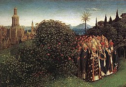 Jan van Eyck - The Ghent Altarpiece - Adoration of the Lamb (detail) - WGA07659.jpg