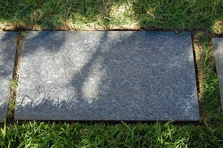 John Cassavetes grave at Westwood Village Memorial Park Cemetery in Brentwood, California.JPG