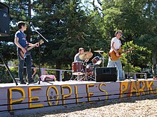 Dear Indugu on the People's Stage (2010) Jon, Chris, and Jesse, People's Park (5039719457).jpg