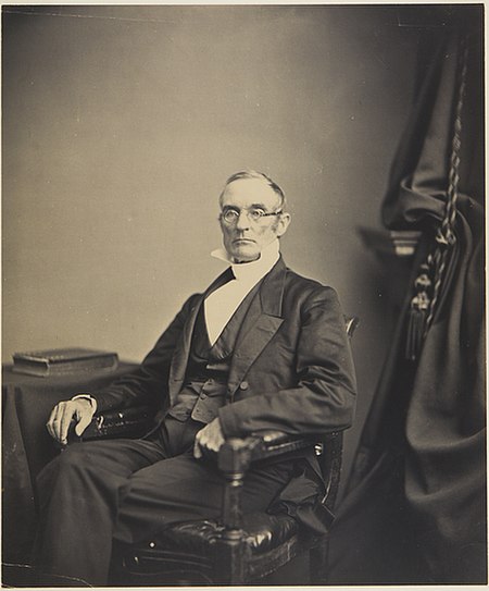 Abolitionist editor and publisher Rev. Joshua Leavitt, photographed by Mathew B. Brady. Ca. 1860