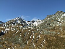 Das hintere Jungtal mit (von links) Wyssegga (3168 m), Wyssegglicke (2992 m) und Steitalhorn (3164 m).