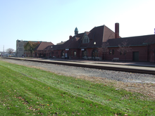 The train station component of the Kalamazoo Transportation Center.