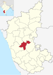 Distretto di Davanagere – Mappa