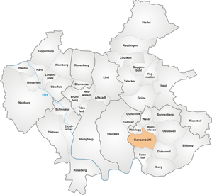 Map of Ganzenbühl