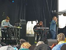 Tempest performs hip hop, namely their signature piece Let Them Eat Chaos, at the 2017 Treefort Music Fest in Boise, Idaho KateTempestTreefort2017.jpg