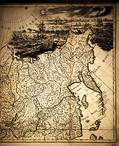 Kort over Asien før (t.v.) og efter Berings ekspeditioner. 
 Til venstre et kort af Guillaume Delisle, 1700, og til højre af Ivan Kirilov, 1745.