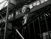 Kirk Douglas in Young Man With a Horn, the Third Avenue El in the background