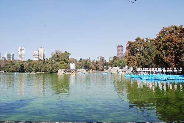 Lake view in the first section of Chapultepec