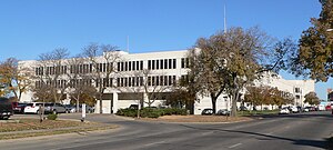 Lancaster County, Nebraska courthouse from SE.JPG