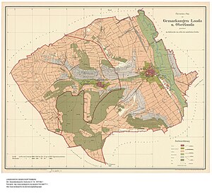 Oberlauda: Geographie, Geschichte, Wappen