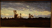 Paisagem de Theodore Rousseau, sem data, óleo sobre painel - Huntington Museum of Art - DSC05316.JPG