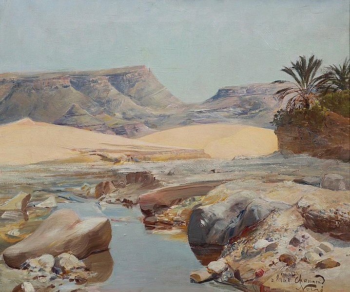 File:Landscape by the Wadi by Maxime Noiré.jpg