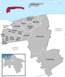 Langeoog - Harta