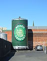 English: A tank painted as a giant can at the Boags Brewery in Launceston, Tasmania